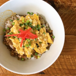 そぼろand卵丼